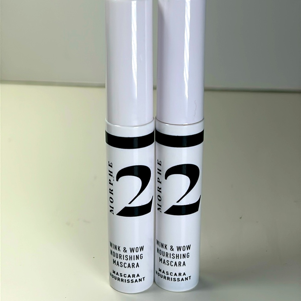 2 New Morphe Wink & Wow Nourishing Mascara - Black